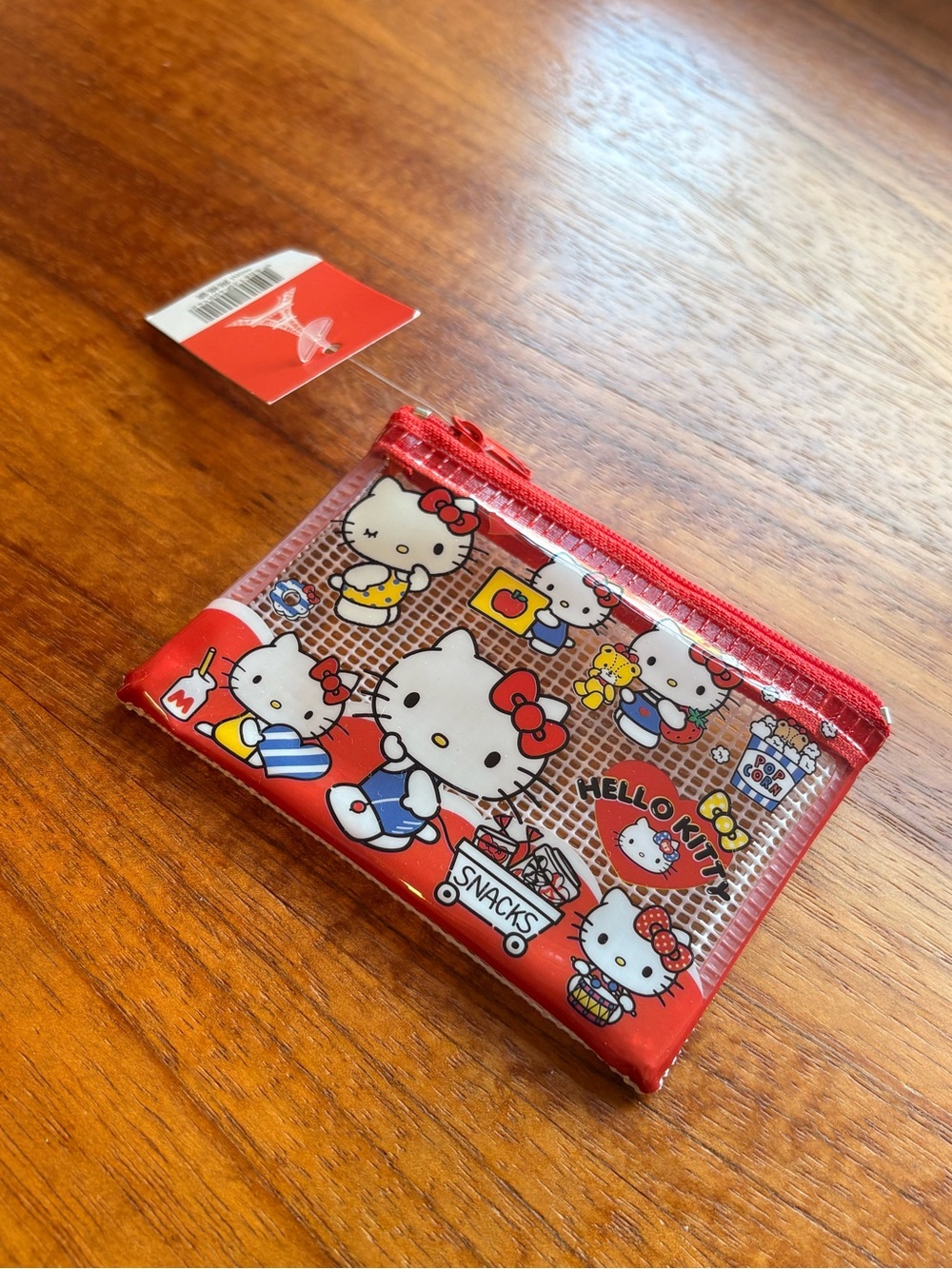 Hello Kitty snacks theme coin purse NWT